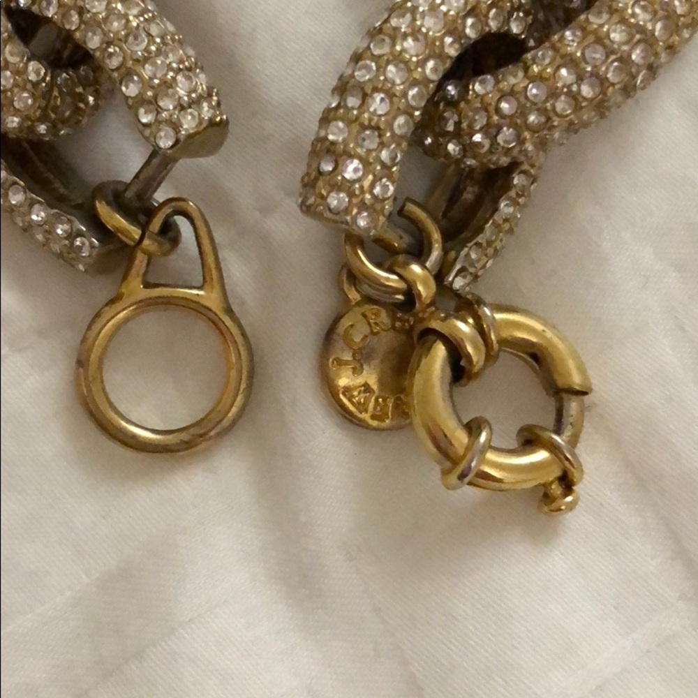 Jcrew Gold Pave Link Statement Bracelet - Picture 6 of 6